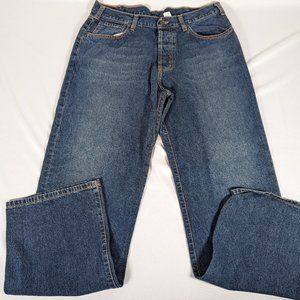 Abercrombie & Fitch Mens Relaxed 5 pocket button fly Denim 34L jeans